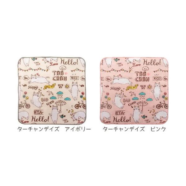 白猫ターチャンの可愛いガーゼハンカチ!!少し小さめでなのでたたんでもポケットに入れやすいサイズです。Size：約22×22cm日本製 注意事項 ※モニターにより、色の見え方が実際の商品と異なることがございます※メール便対応商品を複数ご注文い...