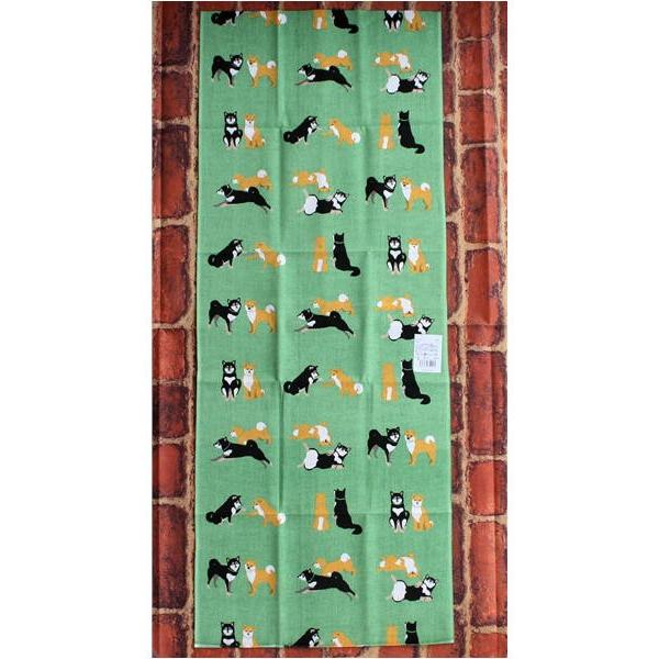 手ぬぐい しばとも グリーン 犬雑貨 犬グッズ 柴犬 黒柴 Gs 222 112 Gr 犬雑貨専門店 銀屋 通販 Yahoo ショッピング