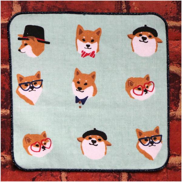 ガーゼタオル オメカシしばたさん グリーン 犬雑貨 犬グッズ 柴犬 Lw 113 57 Gr 犬雑貨専門店 銀屋 通販 Yahoo ショッピング