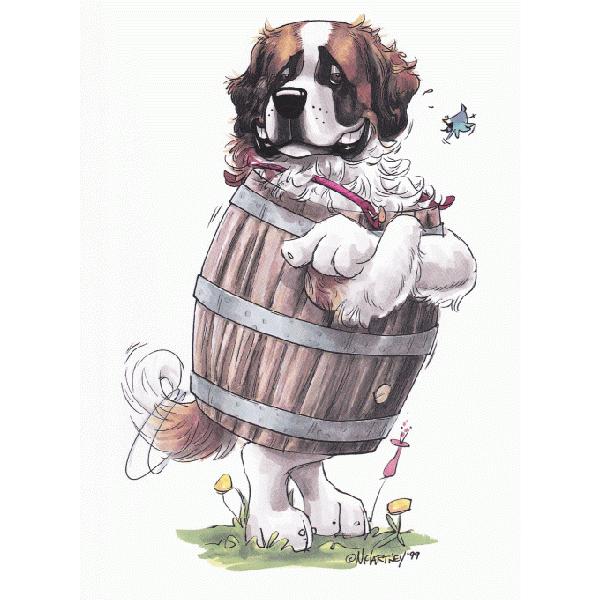 ステンドグラス セントバーナード 壁飾り 在庫限り グリーティング