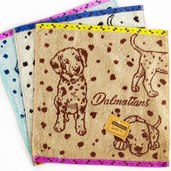 ダルメシアンのかわいいデザインタオルハンカチ!!いろんなポーズのダルメシアンを見つめると、ついついニッコリしてしまう可愛いタオルです。カラーも3色ございます♪犬大好きな方にぴったり♪☆こちらのページはハンドタオルのご購入ページです。Size...