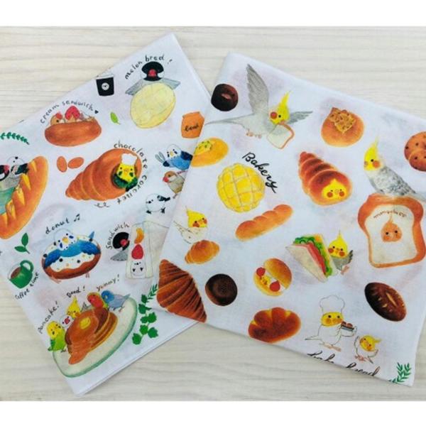 薄手のキャンブリック生地40センチ×40センチの大判ハンカチです♪小さくたたんで持ち歩くのにも便利☆ランチクロスにもちょうどよいサイズ、生地感♪鳥好きさんへのプレゼントにも喜ばれると思います☆お友達や大事な方へギフトにも♪Size：約40×...