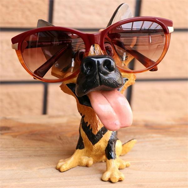 眼鏡ホルダー アンティーク 犬 フィギュア グラススタンド バーニーズ