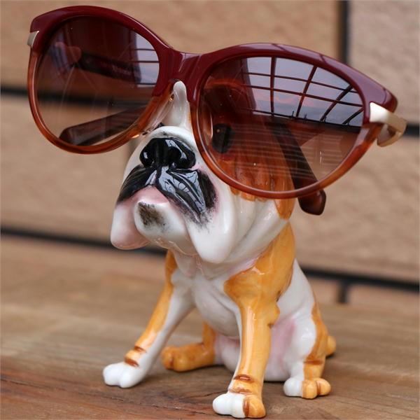 フィギュア グラススタンド ブルドッグ 犬雑貨 犬グッズ 輸入雑貨 眼鏡置き メガネスタンド Optipets18 E427 犬雑貨専門店 銀屋 通販 Yahoo ショッピング