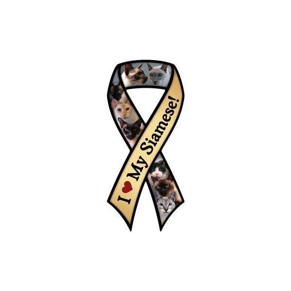 【メール便５枚までOK】リボン形のCatブリードマグネット♪車や冷蔵庫には貼ってください。Size　10.5×23cm素材　塩化ビニール