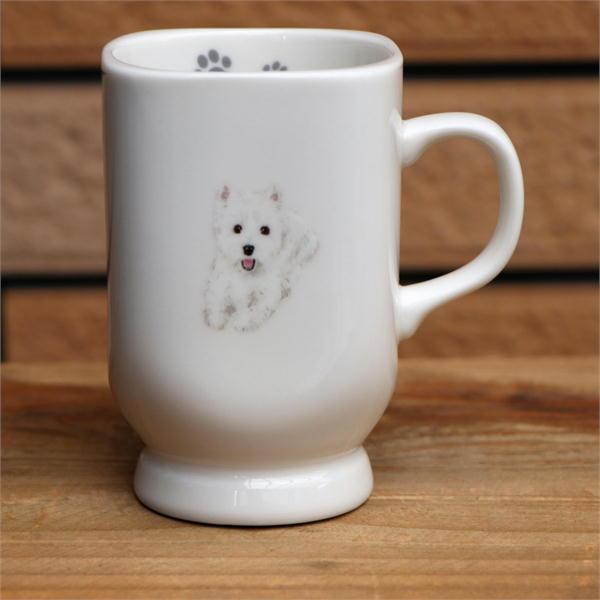 在庫限り 限定品 四角いトールマグ S15 ウエスティー 犬雑貨 犬グッズ