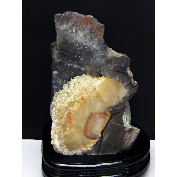 2.9Kg フラワーアメジストクラスター カルサイト共生 t603-9052 : 銀座