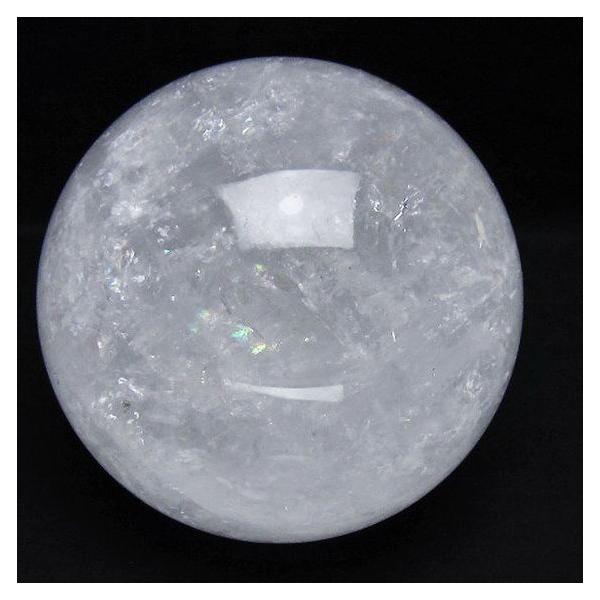 2.4Kg 虹入り ヒマラヤ水晶 丸玉 125mm t718-3454 : 銀座東道 天然石
