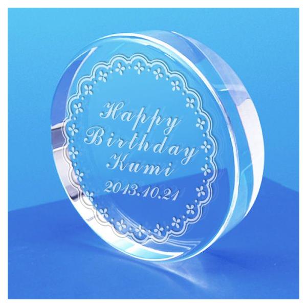 ���ƋL�O ���c�L�O �y�[�p�[�E�F�C�g �N���X�^�� 80mm �T�[�N�� �摜���� ���b�Z�[�W���� �n�� ���N �L�O�i ��� �\�� ������ �����㍞�� �^NKTR-0120