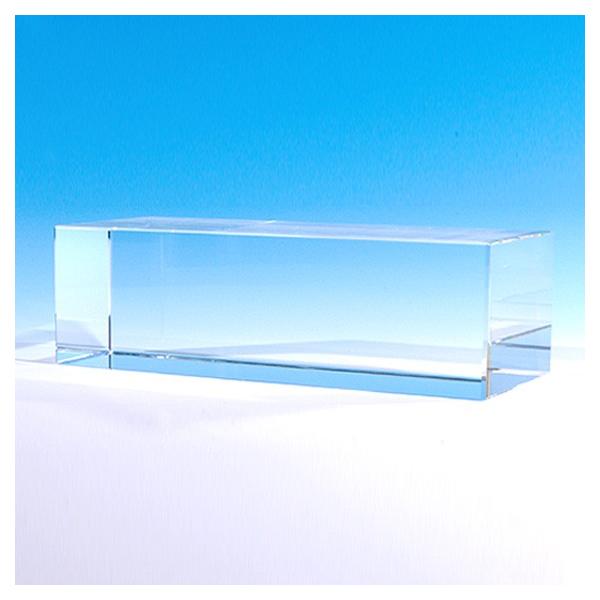 クリスタルガラス 50x50x150mm 四角柱 キューブ ブロック 透明