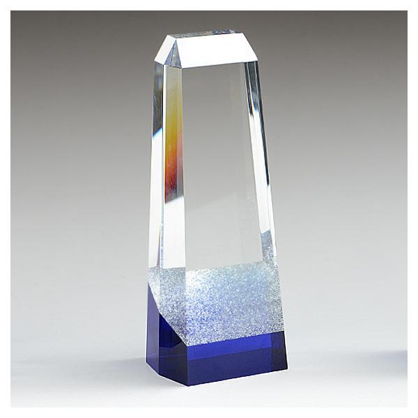 NKTR-0830-2　W78xH190xD52mm/1270g材質：クリスタル光学ガラス■追加料金2000円で名入れ彫刻可能（メッセージ文章、ロゴなどの画像含む）※表示価格はトロフィー本体のみの料金です。彫刻希望の場合【ご注文の流れ】■+...