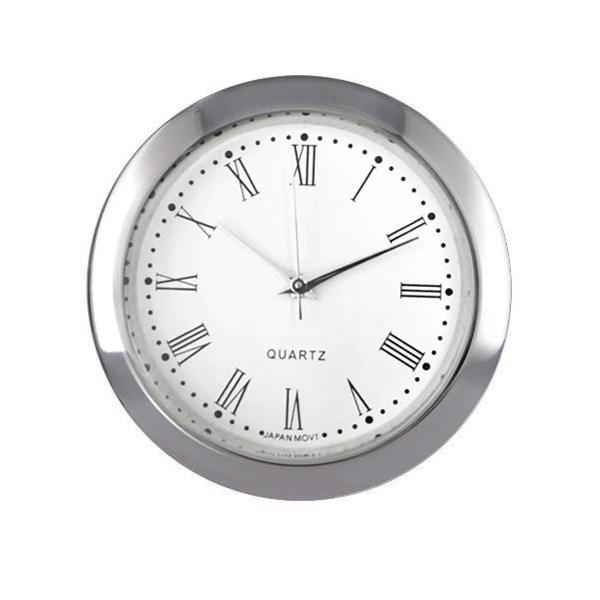 はめ込み式のミニクロックお客様お手持ちの素材と組み合わせて使用できる時計パーツになります。◆商品品番：NKWS-124◆文字板白色、ローマ数字、ゴムパッキン付き◆モニター電池付（SR621SW,SR626SWに対応した電池ホルダーです。）※...