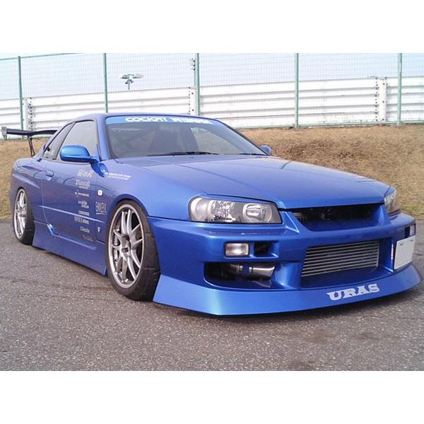 URAS(ユーラス) D1 SPEC‐2 スカイライン(R34) フロントバンパー(FRP/未塗装)