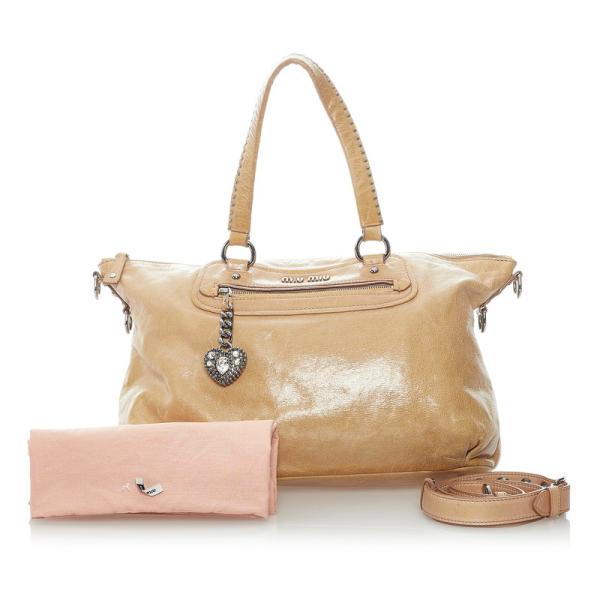 miu miu（ミュウミュウ） ハート ハンドバッグ ショルダーバッグ 2WAY