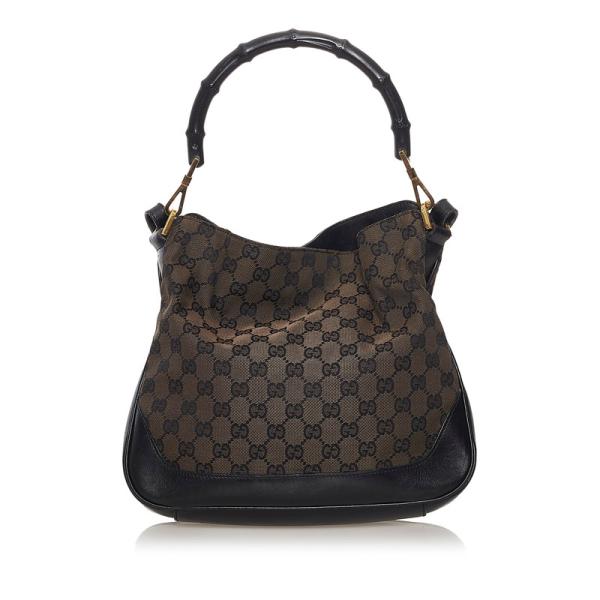 GUCCI（グッチ） GGキャンバス バンブー ワンショルダーバッグ 001