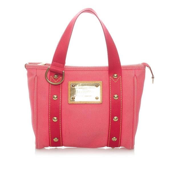 ミ*️様 Louis Vuitton アンティグア　カバPM　ピンク キャンバス ginzaparis2_1-0064372