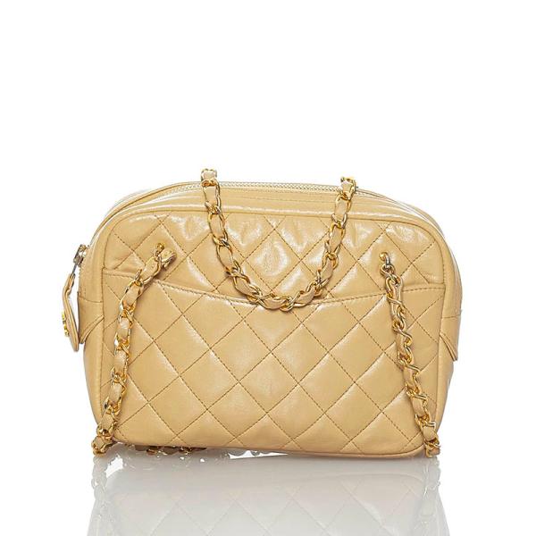 シャネル マトラッセ ココマーク チェーン ダブル ショルダーバッグ ラムスキン レディース CHANEL 【1-0072441】 CHANEL（シャネル） マトラッセ ココマーク チェーン ダブル