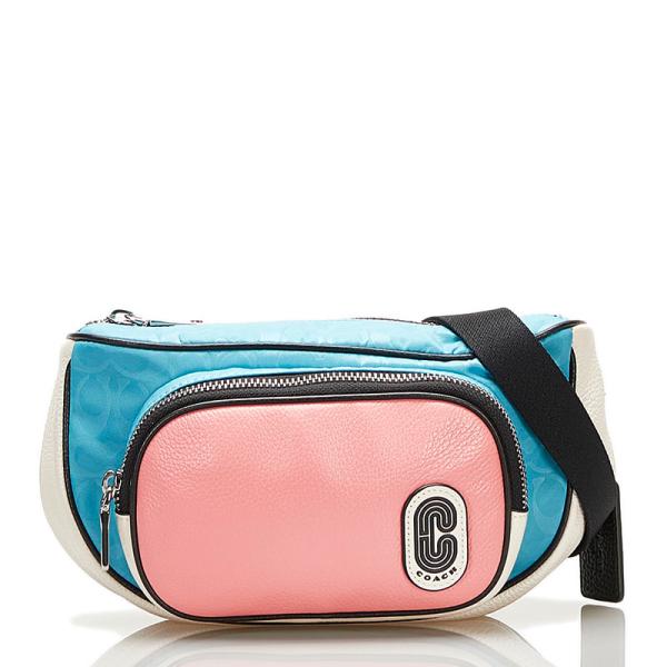 COACH（コーチ） ボディバッグ ウエストバッグ C2047 ピンク ブルー