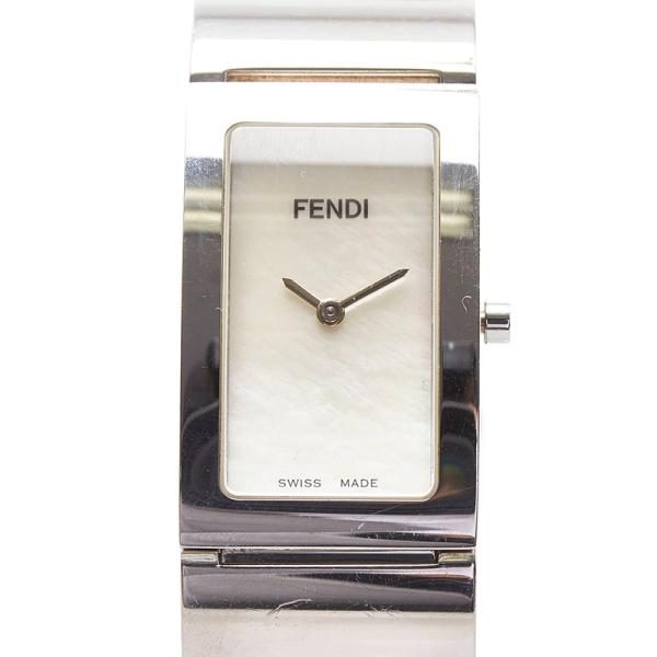 FENDI 3250L バングルウォッチ スクエア QZ 黒文字盤 腕時計 11581322.jpg