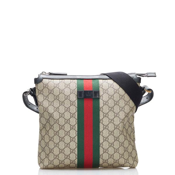 グッチ　メッセンジャーバッグ　GGスプリーム　ショルダーバッグ　シェリーライン GUCCI（グッチ） GGスプリーム シェリーライン 斜め掛け ショルダー