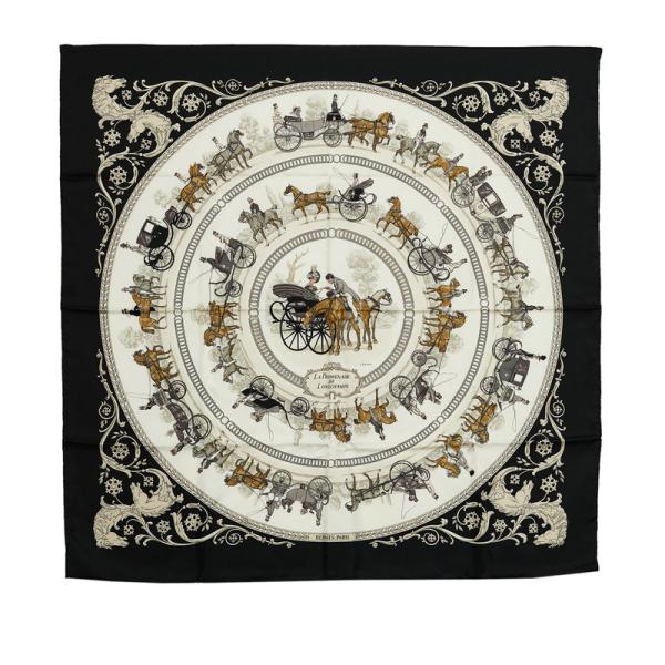 HERMES エルメス カレ90 LA PROMENADE DE LONGCHAMPS ロンシャン