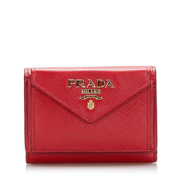 【値下げしました】PRADA プラダ 三つ折り財布 サフィアーノ 1MH021 PRADA（プラダ） サフィアーノ 三つ折り財布 コンパクトウォレット