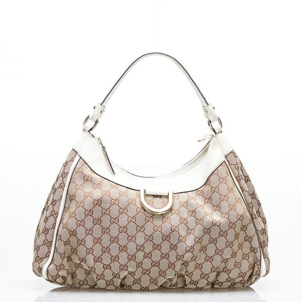 GUCCI GGキャンバスレザーハンドバッグ GUCCI グッチ GGキャンバス ワンショルダーバッグ ハンドバッグ