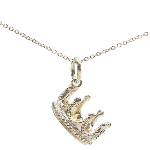 【限定価格】Tiffany & Co.クラウン キー ネックレス シルバー925 TIFFANY&Co.】ティファニー ロゴ ネックレス シルバー925 約3.05