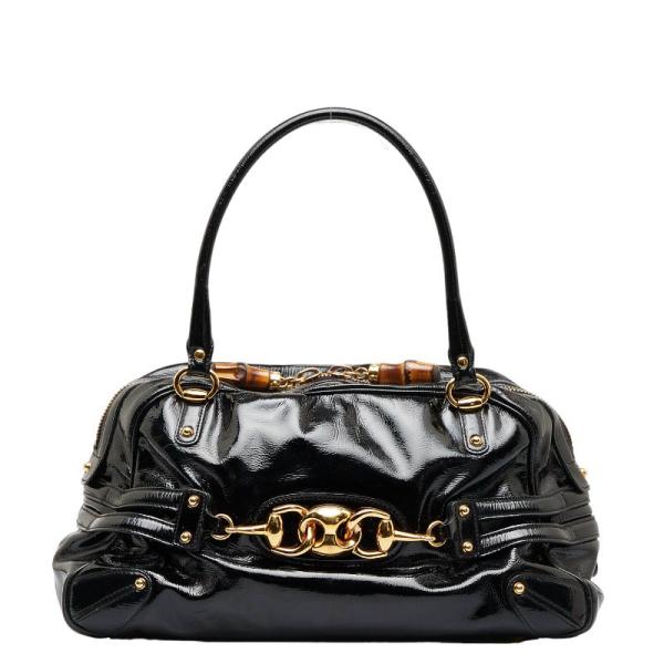 GUCCI グッチ ホースビット バンブー ゴールド金具 ハンドバッグ