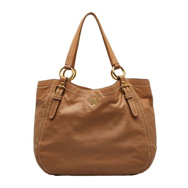 PRADA（プラダ） ステッチ ゴールド金具 ショルダーバッグ トート