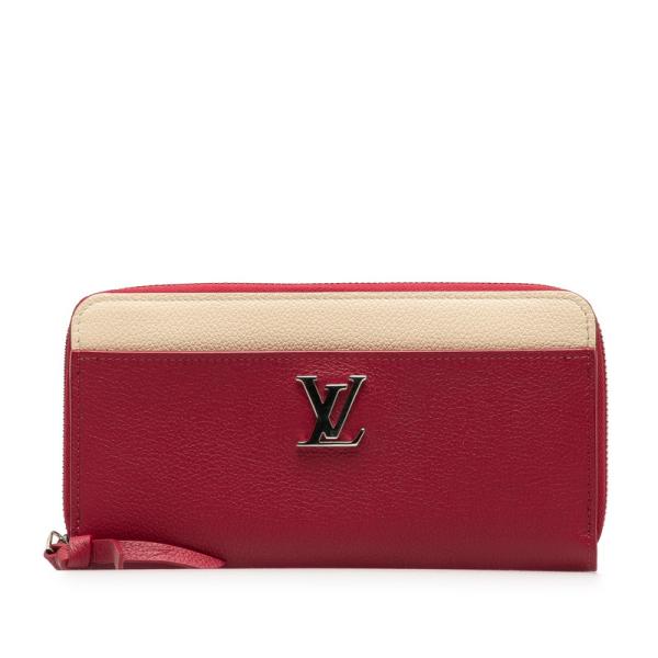 ルイヴィトン 長財布 ネオンレッドラウンドファスナー LOUIS VUITTON（ルイ・ヴィトン） ルイ ヴィトン ジッピー ロックミー