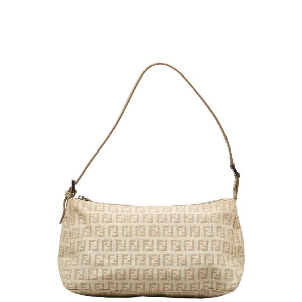 FENDI（フェンディ） ズッキーノ ハンドバッグ ポーチ 8BR267 ベージュ