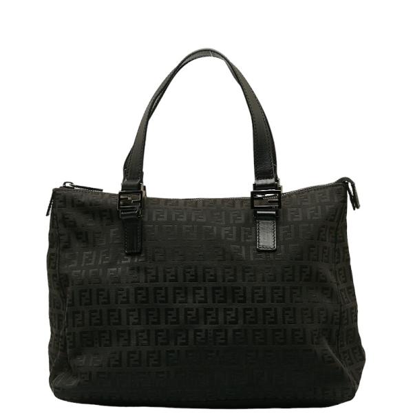 FENDI フェンディ ズッキーノ 黒 トートバッグ ハンドバッグ キャンバス FENDI フェンディ ズッキーノミディアムトート 8BH132 ブラック