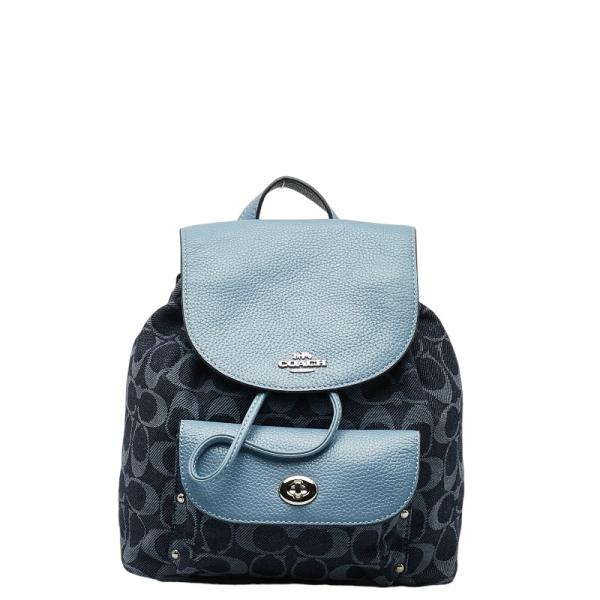 COACH（コーチ） シグネチャー ロゴ シルバー金具 ビリー リュック