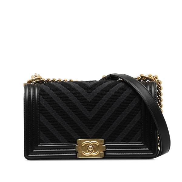 CHANEL（シャネル） Vステッチ ボーイシャネル ココマーク チェーン 
