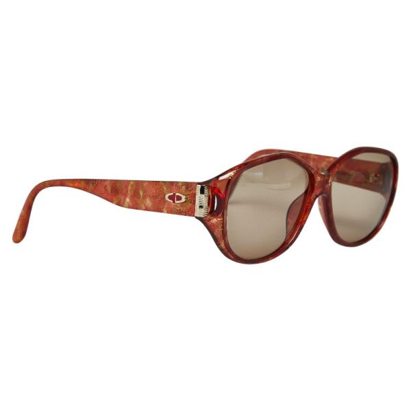 美品 クリスチャン ディオール サングラス 2497A 10 CDロゴ CHRISTIAN DIOR HOLOGRAPHIC CD Logo Black Pink Sunglasses