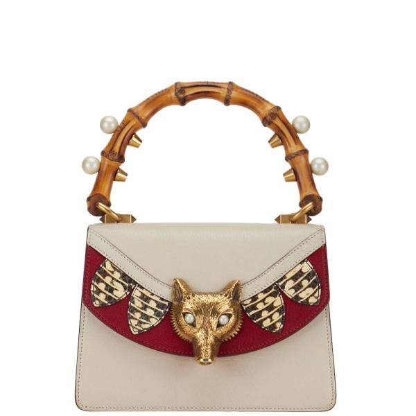 GUCCI グッチ バンブー フォックスヘッド ハンドバッグ 466432