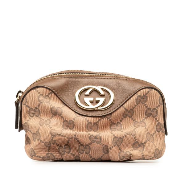GUCCI（グッチ） インターロッキングG GGキャンバス ポーチ 308631