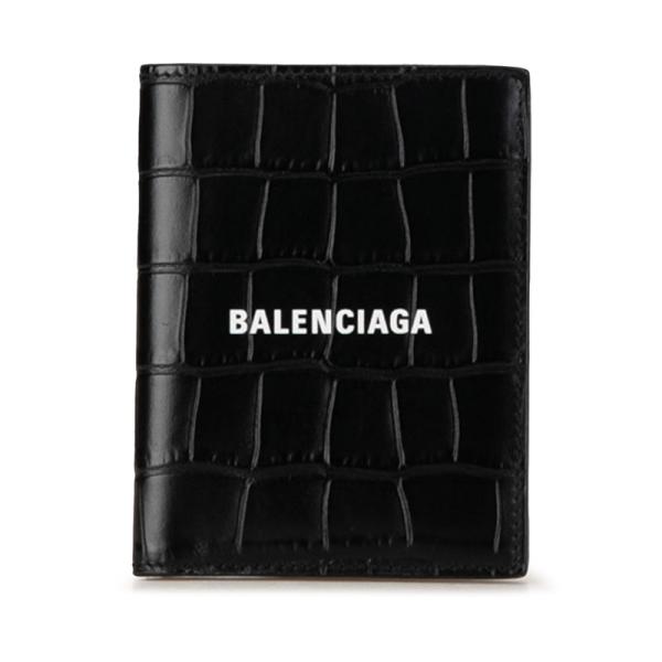 BALENCIAGA ペーパーミニウォレット ブラック コインパース 三