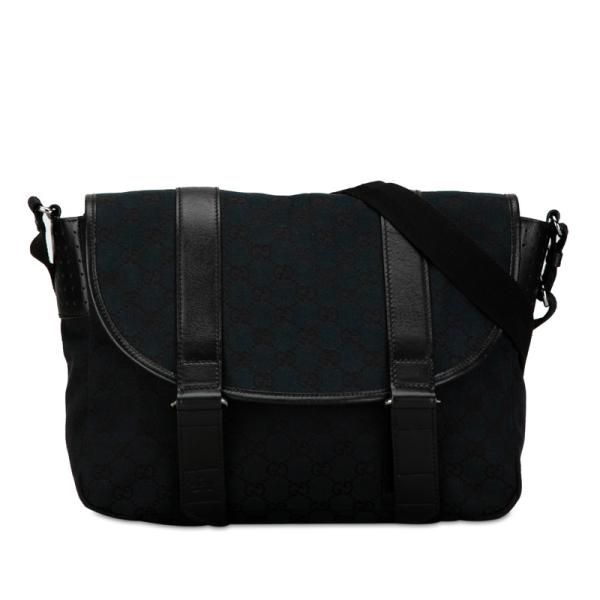 GUCCI グッチ GGキャンバス 斜め掛け ショルダーバッグ