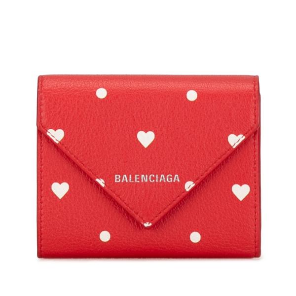 BALENCIAGA バレンシアガ ペーパーミニウォレット ハート 二
