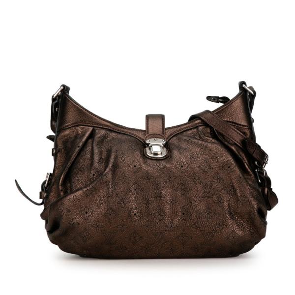 ルイヴィトン マヒナ セーヴル ハンドバッグ ワンショルダー レザー ブラック LOUIS VUITTON ルイ ヴィトン モノグラム マヒナ XS ワン