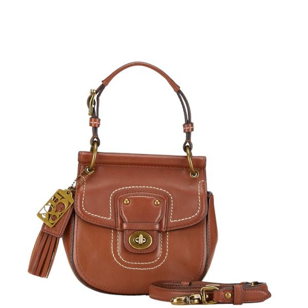 美品 COACH ハンドバッグ フリンジ 編み込み レザー アイボリー y2k ginzaparis2_1-0160990