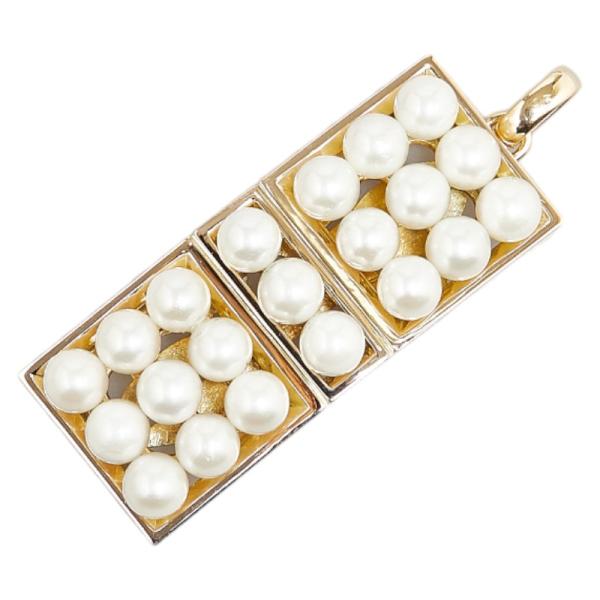 TASAKI K14 ゴールド アコヤパール4.8mm×2 ペンダントトップ