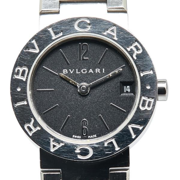 ☆美品☆ BVLGARI BB23SS 腕時計 ステンレス 黒文字盤 BVLGARI ブルガリ ブルガリブルガリ 腕時計 BB23SS クオーツ