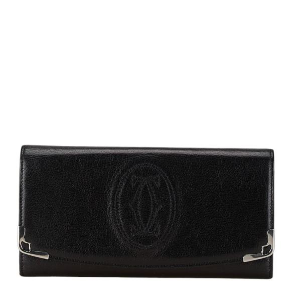 正規品 カルティエ マルチェロ 長財布 サイフ 黒 革 【NN13964】 正規品 カルティエ マルチェロ 長財布 サイフ 黒 革 【NN13964