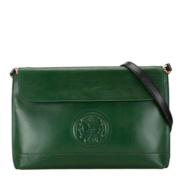 FENDI（フェンディ） 斜め掛け ショルダーバッグ グリーン レザー