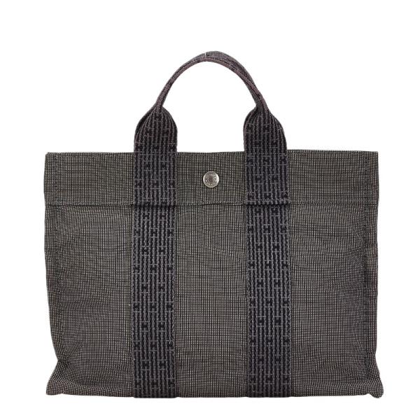 HERMES（エルメス） エールラインPM トートバッグ グレー キャンバス