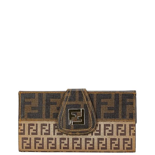 FENDI（フェンディ） ズッカ ズッキーノ 長財布 8M0032 ブラウン PVC