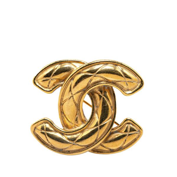 CHANEL（シャネル） ヴィンテージ ココマーク マトラッセ ブローチ